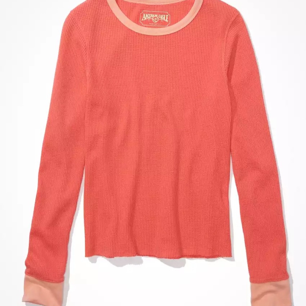 American Eagle Waffle Layering Tee